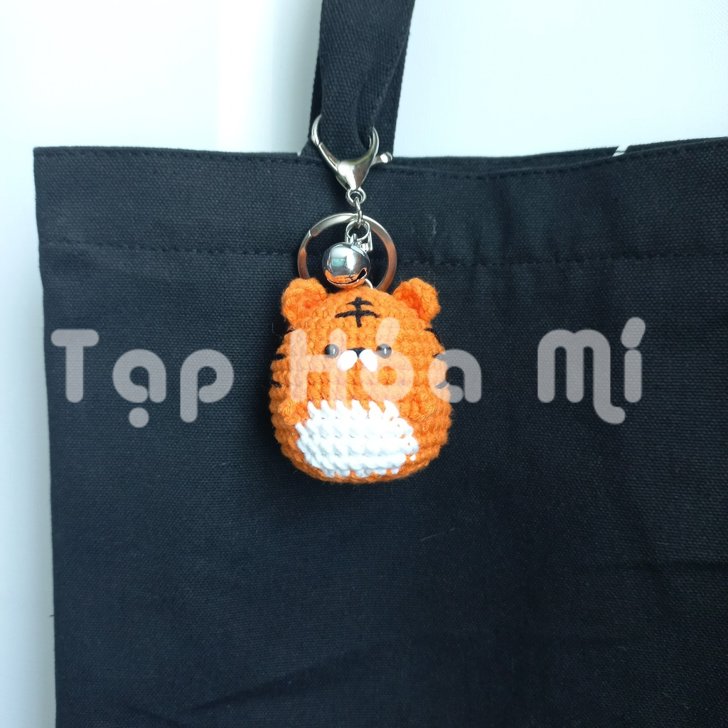 MÓC KHÓA BÉ HỔ TRÒN ỦM LEN HANDMADE ĐÁNG YÊU