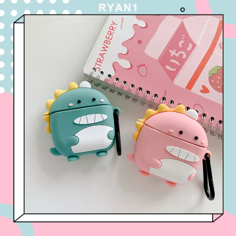 Bảo vệ tai nghe Hộp đựng tai nghe Bluetooth 3D bằng silicon hoạt hình airpods 3/2/1/Pro-RN