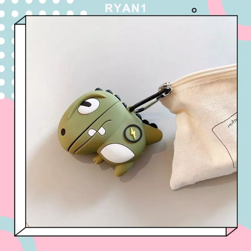 Bảo vệ tai nghe Hộp đựng tai nghe Bluetooth 3D bằng silicon hoạt hình airpods 3/2/1/Pro-RN