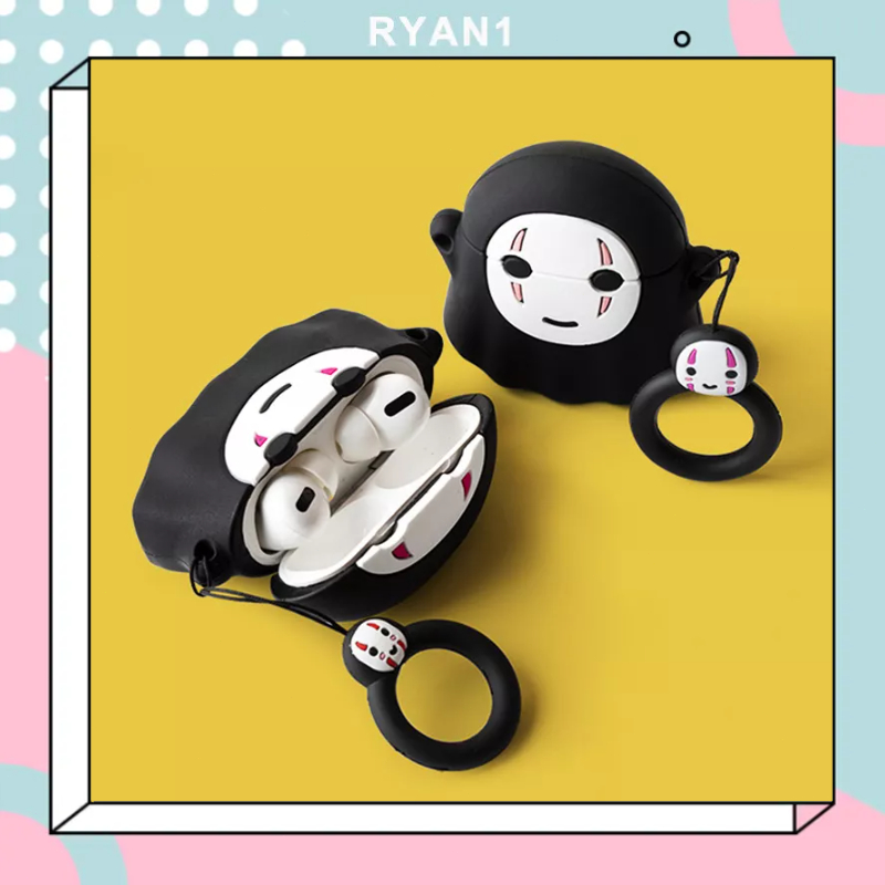 Bảo vệ tai nghe Hộp đựng tai nghe Bluetooth 3D bằng silicon hoạt hình airpods 3/2/1/Pro-RN