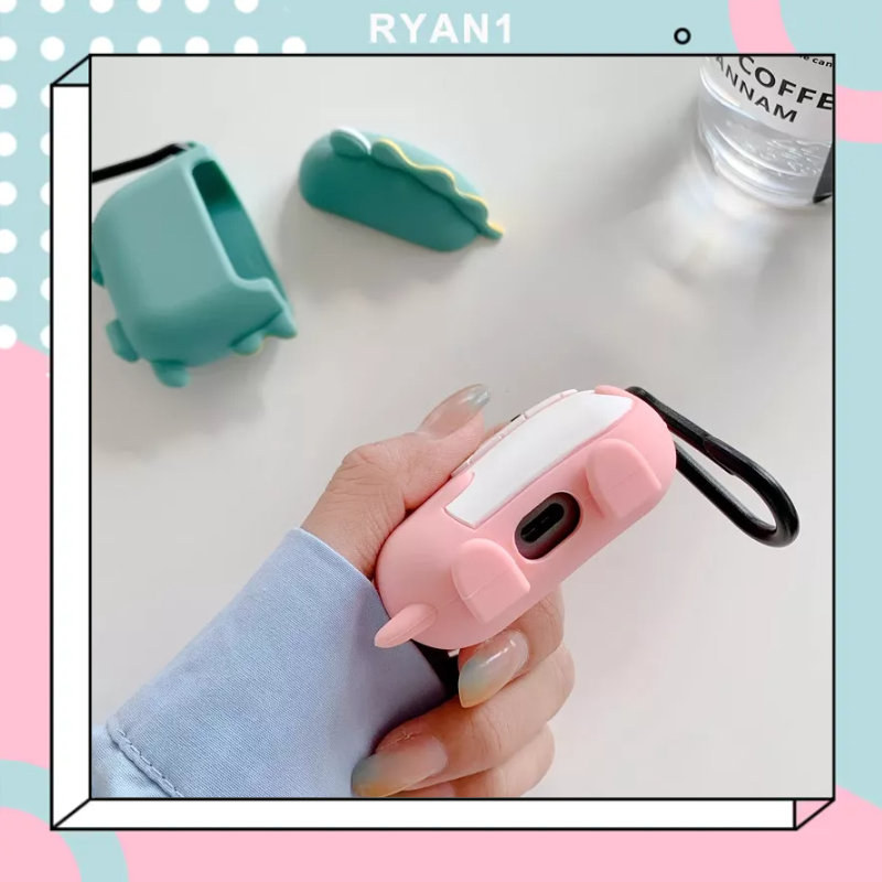 Bảo vệ tai nghe Hộp đựng tai nghe Bluetooth 3D bằng silicon hoạt hình airpods 3/2/1/Pro-RN