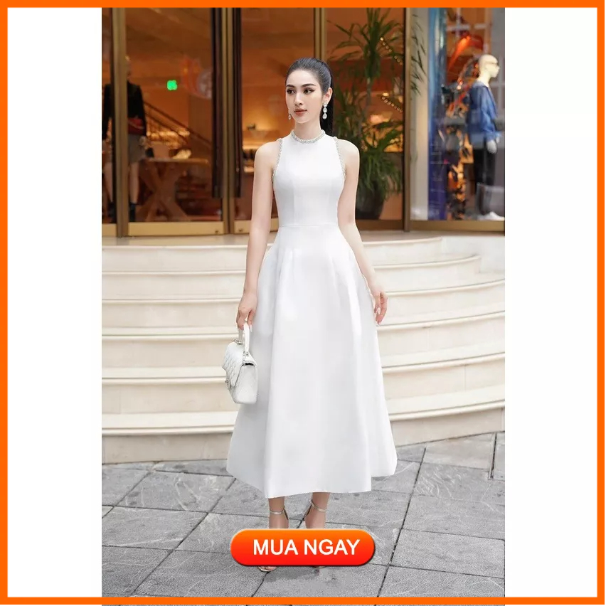 Đầm xoè dự tiệc thiết kế đính đá cao cấp sang trọng - CAT BOUTIQUE - DX148
