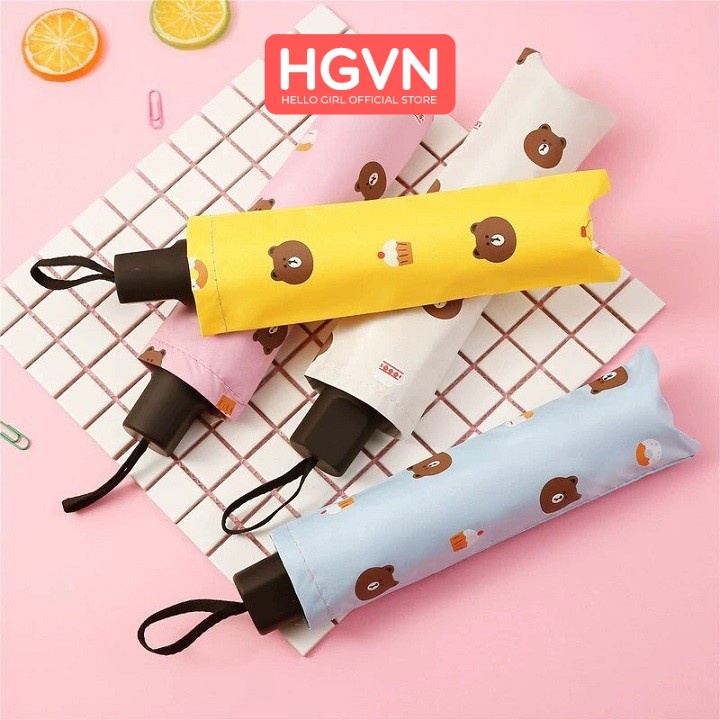 Ô HÌNH GẤU BROWN Chống Tia UV 3 LỚP #180B
