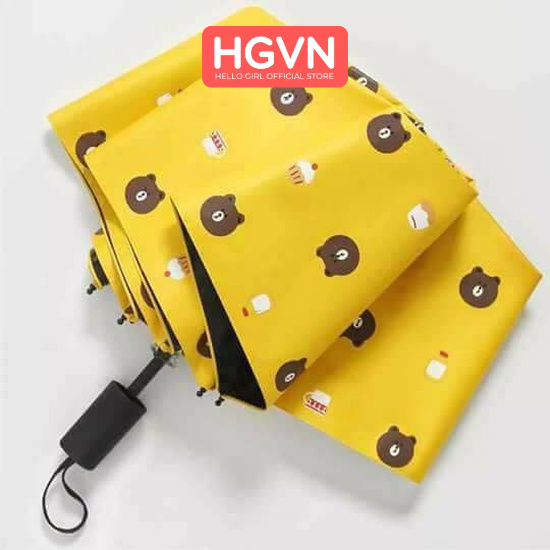 Ô HÌNH GẤU BROWN Chống Tia UV 3 LỚP #180B