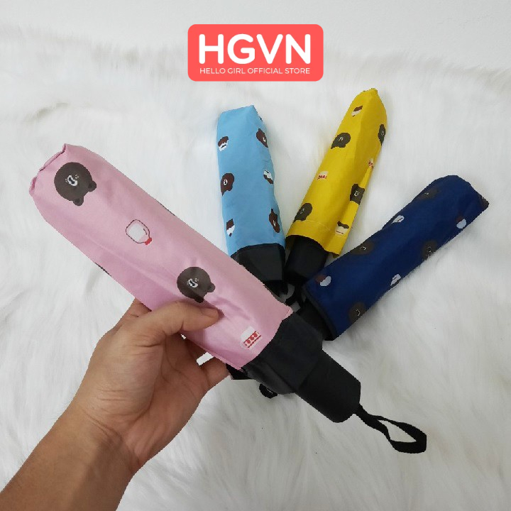 Ô HÌNH GẤU BROWN Chống Tia UV 3 LỚP #180B