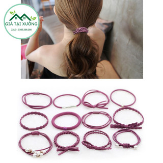 Hộp 12 dây buộc tóc siêu xinh