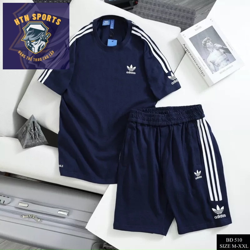 Bộ thể thao Adidas chất vải thun lạnh mềm mịn cao cấp 2023