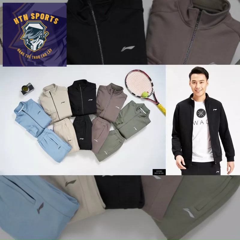 Bộ thể thao Lining chất nỉ lót lông cao cấp 5 màu siêu đẹp