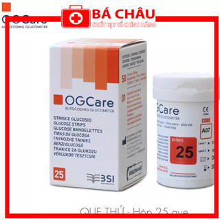 [CHÍNH HÃNG] Que thử đường huyết test tiểu đường tại nhà BSI OGCare Strip sử dụng cho máy thử đường huyết OG Care
