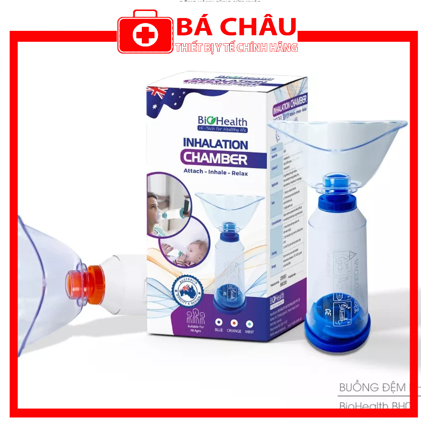 Buồng đệm khí dung buồng hít hen suyễn BioHealth BH01, BH05, người lớn và trẻ nhỏ