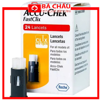 Kim chích máu accu-chek fastclix 24 kim dùng cho bút accu chek fastclix của máy thử đường guide và performa