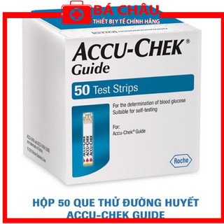  Que Thử Đường Huyết ACCU-CHEK Guide (25 que hoặc 50 que) dùng cho máy thử tiểu đường Accu chek Guide