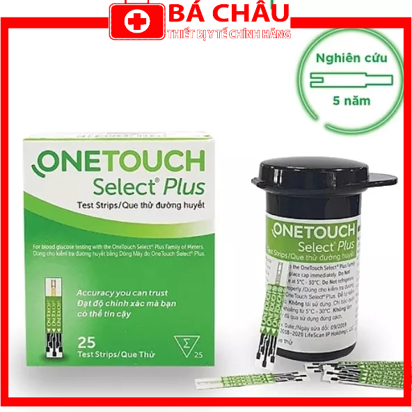 [CHÍNH HÃNG] Que Thử Đường Huyết OneTouch Select Plus dùng cho máy One Touch Select Plus Simple