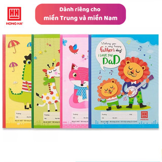 10 quyển Vở Hồng Hà 4 ô ly 96 trang Class Family 0407 dành cho học sinh miền Trung - Nam