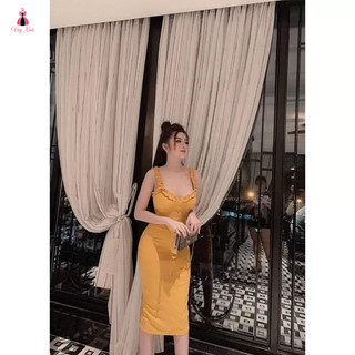 ĐẦM BODY 2 DÂY BÈO PHỐI CÚC. ĐẦM BODY DỰ TIỆC