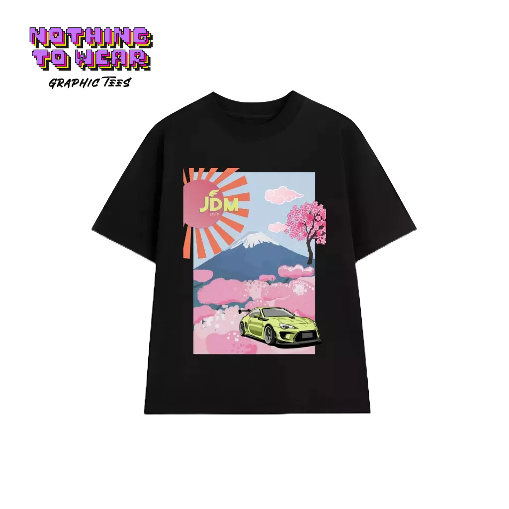 Áo Thun Oversize Sakura JDM Car - Mã: 082303
