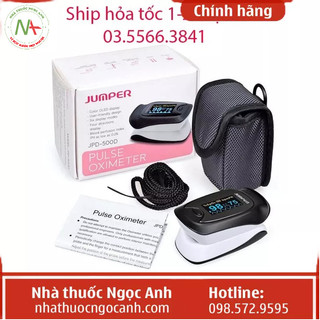 Máy đo SpO2, Máy đo nồng độ oxy trong máu Spo2 Jumper 500D 500E, nhịp tim kẹp ngón Sp02