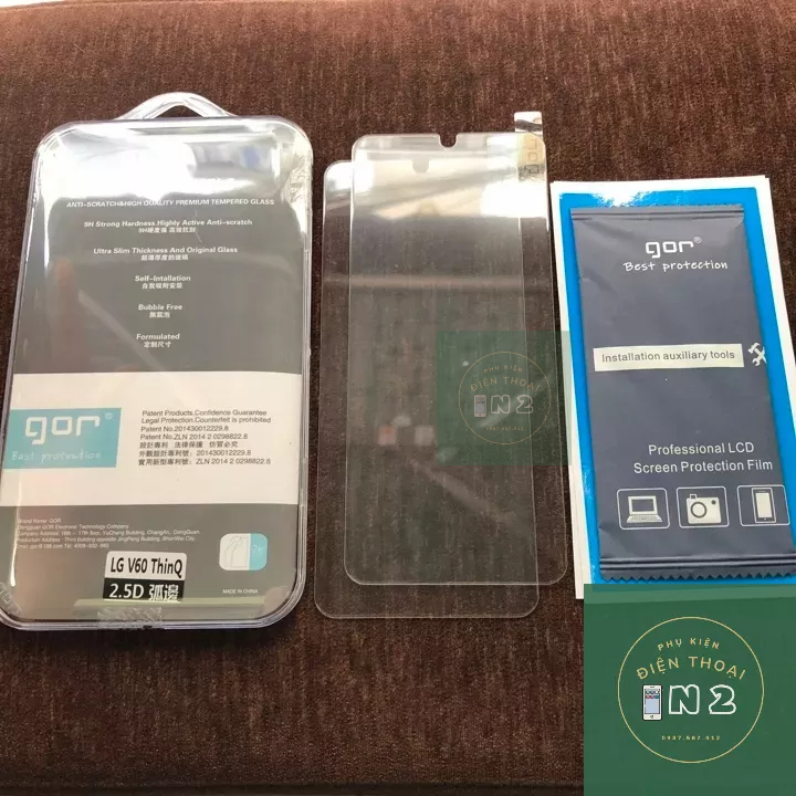 Bộ 2 Kính Cường Lực GOR LG V60 ThinQ / LG V50s / LG G8X Chính Hãng