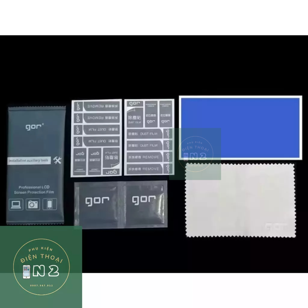 Bộ 2 Kính Cường Lực GOR LG V60 ThinQ / LG V50s / LG G8X Chính Hãng