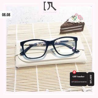 Gọng kính cận nam nữ dáng vuông màu đen DORISEYEWEAR