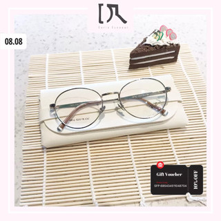Gọng Kính Cận Tròn Tròng Oval Màu Vàng Đồng DORISEYEWEAR