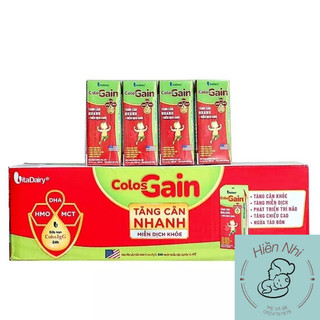 Thùng 48 hộp sữa pha sẵn Colos Gain 180ml