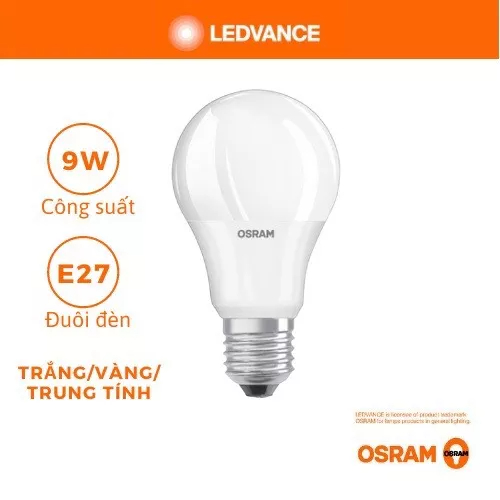 BÓNG ĐÈN LED TRÒN 5W, 7W, 9W, 12W, 14W ĐUÔI E27