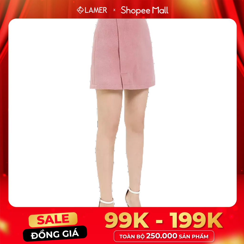 Chân Váy Dạ LAMER Xẻ Lệch L62R20T001 (Nhiều Màu)