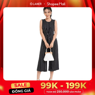 Jumpsuit LAMER Phủ Vạt Nơ Eo L66C22H001