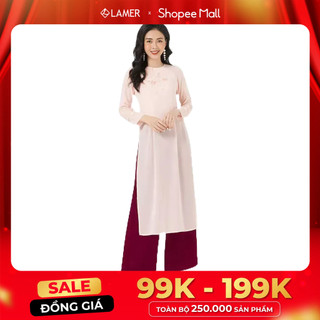 Áo Dài Cách Tân Nữ Đính Hoa LAMER L61A19Q053 (Áo Không Kèm Quần)
