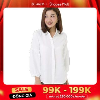 Áo Sơ Mi LAMER Tay Nối Ren L61H20Q011