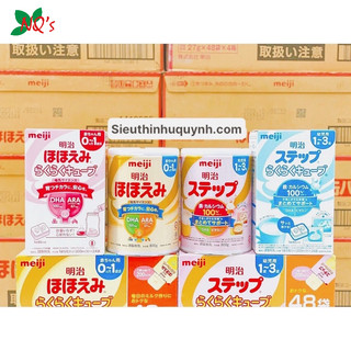 [MẪU MỚI] Sữa Bột Meiji Lon, Thanh Số 0 & Số 9 , 0-1 & 1-3 Nội Địa Nhật Hộp 800g