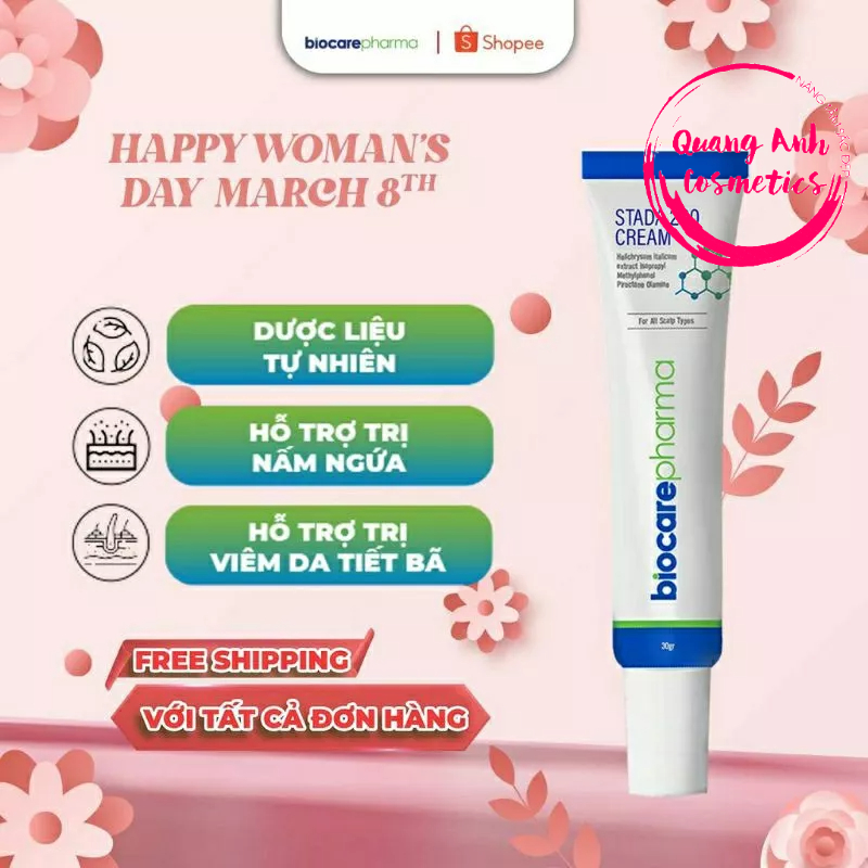 Kem Dùng Cho Da Đầu Nấm Và Bong Chóc Stada200 Cream Biocare