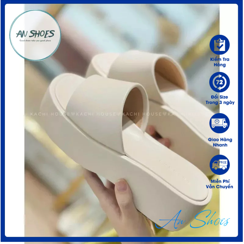 ☘️ AN SHOES☘️ Dép Lê bánh mì 6cm. Hàng quảng châu full box. hàng có sẵn