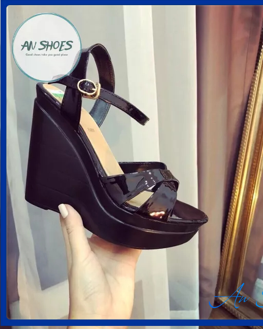 ☘️ AN SHOES☘️ Sangdal Xuồng chéo cao 9-12cm