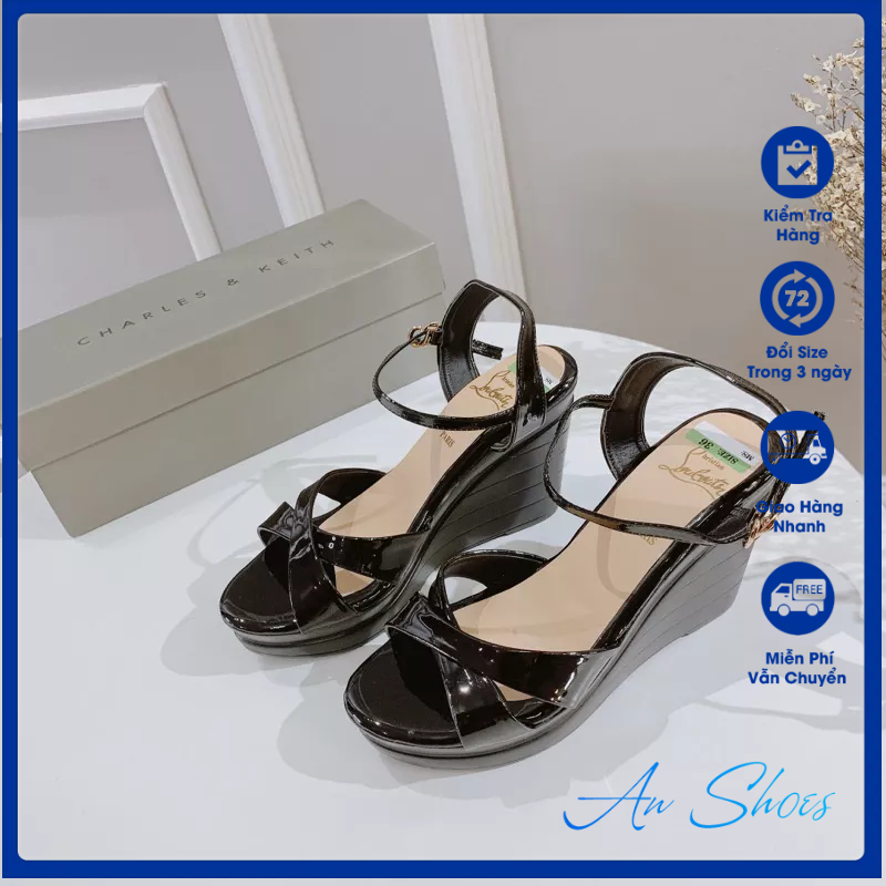 ☘️ AN SHOES☘️ Sangdal Xuồng chéo cao 9-12cm