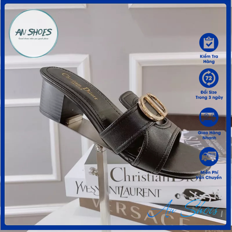 ❄️ HÀNG CÓ SẴN❄️ Guốc khoá gót vuông 5cm