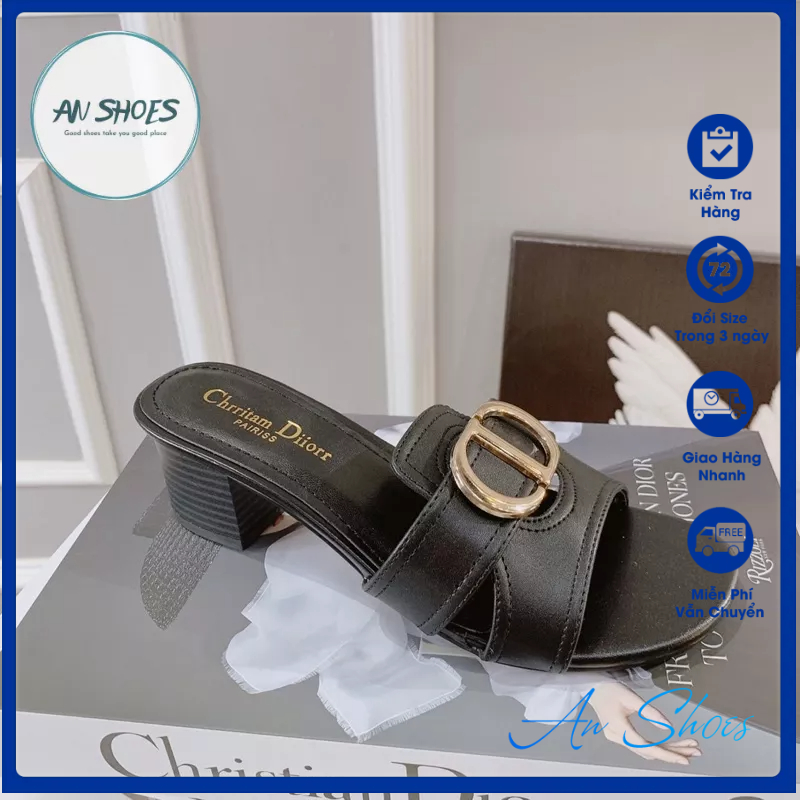 ❄️ HÀNG CÓ SẴN❄️ Guốc khoá gót vuông 5cm