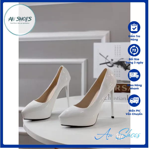 ❄️HÀNG QUẢNG CHÂU FULL BOX❄️ Giày cao gót 12cm đế phủ