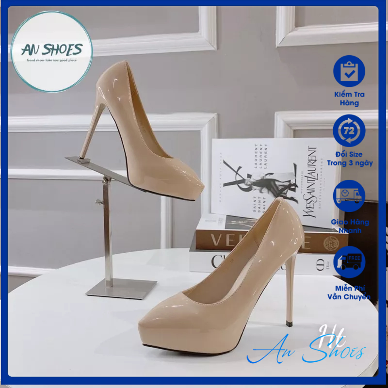 ❄️HÀNG QUẢNG CHÂU FULL BOX❄️ Giày cao gót 12cm đế phủ