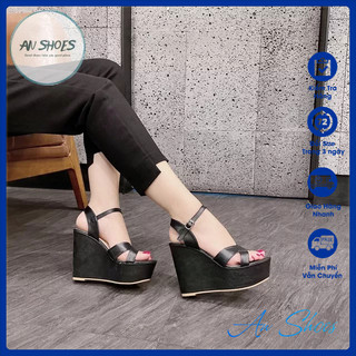 🌿Sandal xuồng quai chéo 12cm