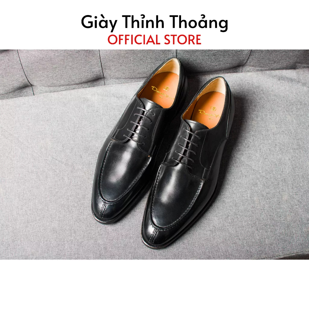 Giày Tây Nam Công Sở Derby Thời Trang Sang Trọng Chất Liệu Da Bê Nhập Khẩu Cao Cấp (D 907)