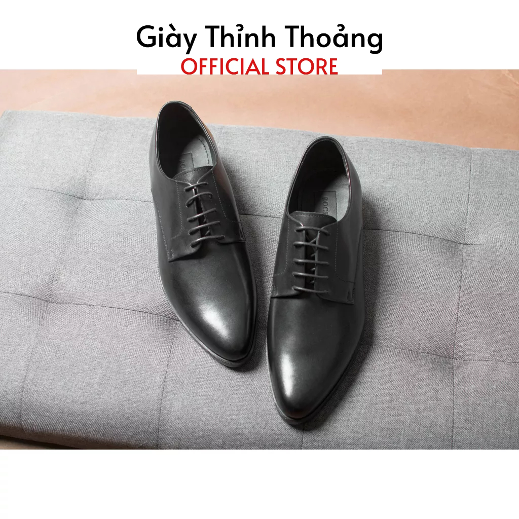 Giày Tây Nam Công Sở Buộc Dây Kiểu Dáng Derby Chất Liệu Da Bê Nhập Khẩu Cao Cấp (DB 682)