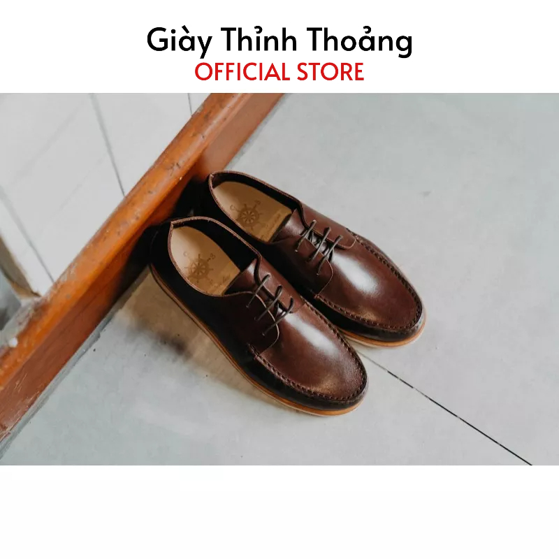 Giày Da Buộc Dây DERBY Thời Trang Phong Cách Chất Liệu Da Bê Nhập Khẩu Cao Cấp (CNS 164)