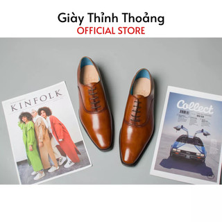 Giày da nam buộc dây kiểu dáng oxford thời trang công sở lịch sự sang trọng
