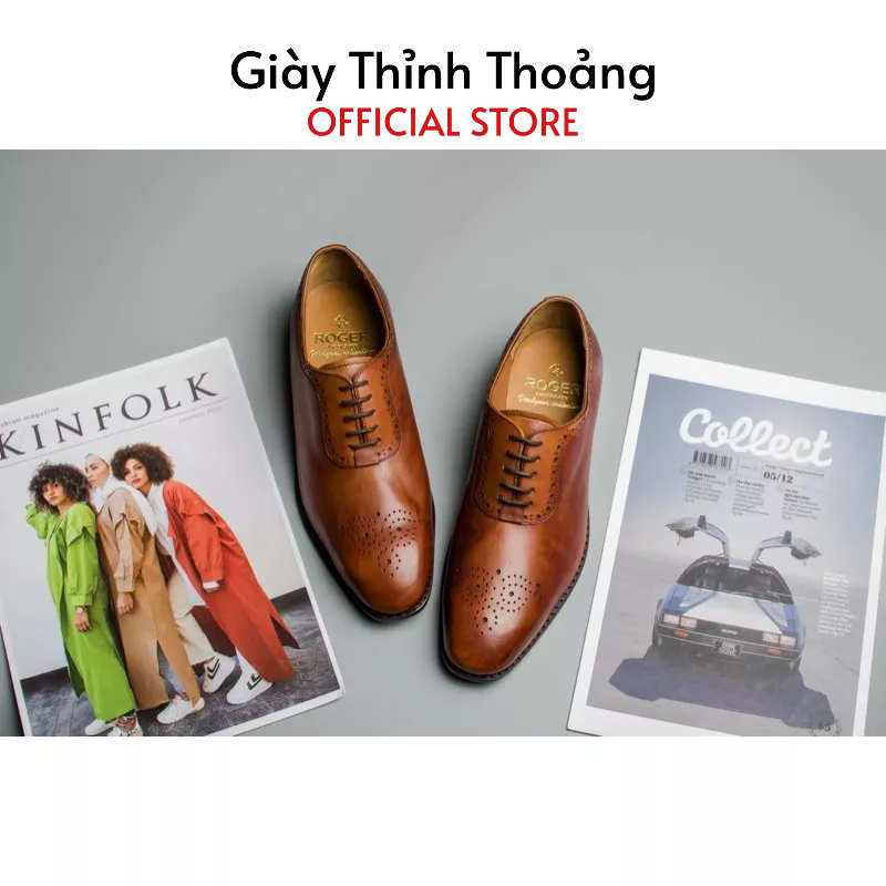 Giày Da Nam Buộc Dây Kiểu Dáng Oxford Thời Trang Chất Liệu Da Bê Nhập Khẩu Cao Cấp (SPAMLE 07)