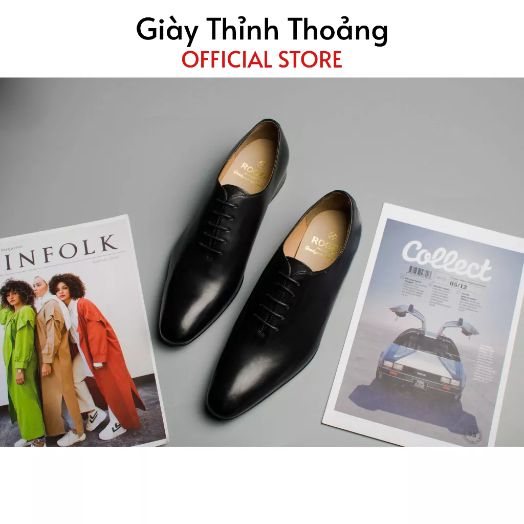 Giày Da Nam Buộc Dây Kiểu Dáng Oxford Chất Liệu Da Bê Nhập Khẩu Cao Cấp (1000)