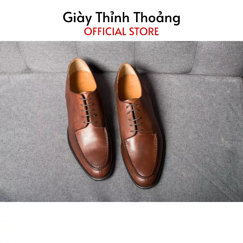 Giày Da Nam Buộc Dây Kiểu Dáng Derby Thời Trang Công Sở Sang Trọng Lịch Sự (WK 0817029)