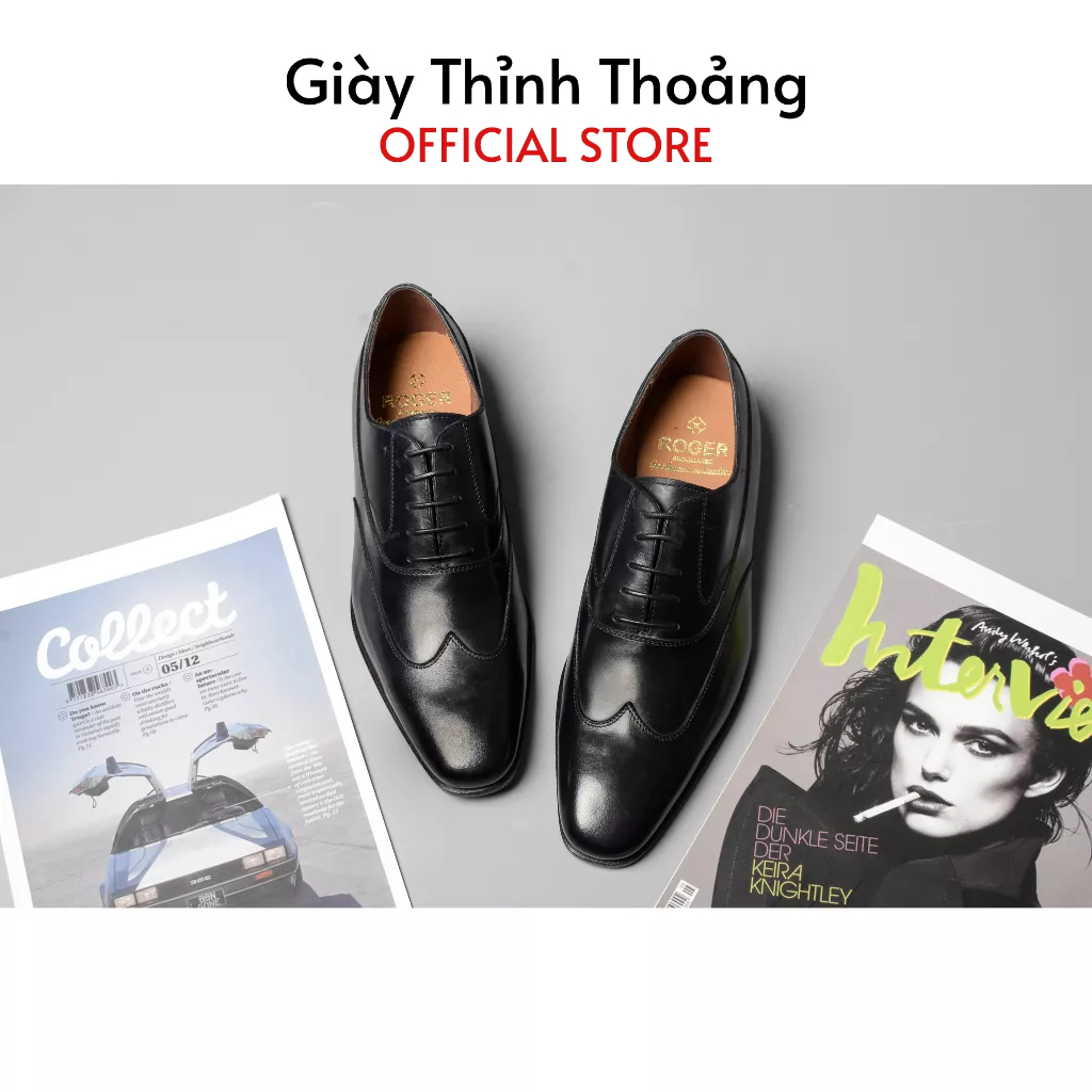 Giày Da Nam Kiểu Dáng Buộc Dây Oxford Thời Trang Công Sở Lịch Sự Chất Liệu Cao Cấp (PC 29)