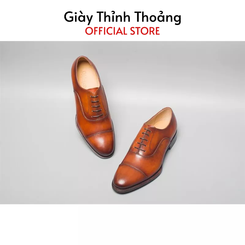 Giày Da Nam Buộc Dây Kiểu Dáng Oxford Thời Trang Công Sở Sang Trọng Lịch Sự (1980)